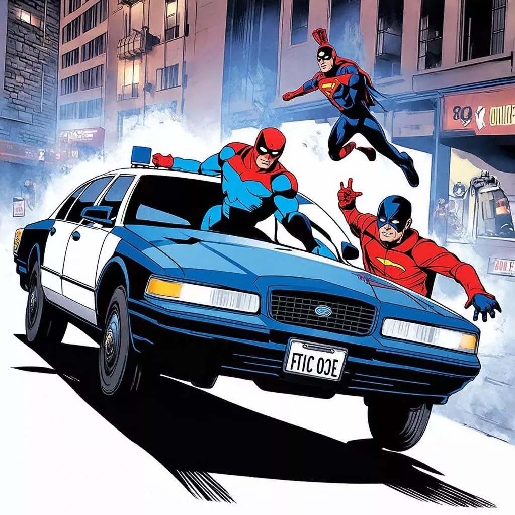 Siêu Nhân Lái Ô Tô Cảnh Sát: Khi Trẻ Thơ Mơ Ước Bảo Vệ Công Lý