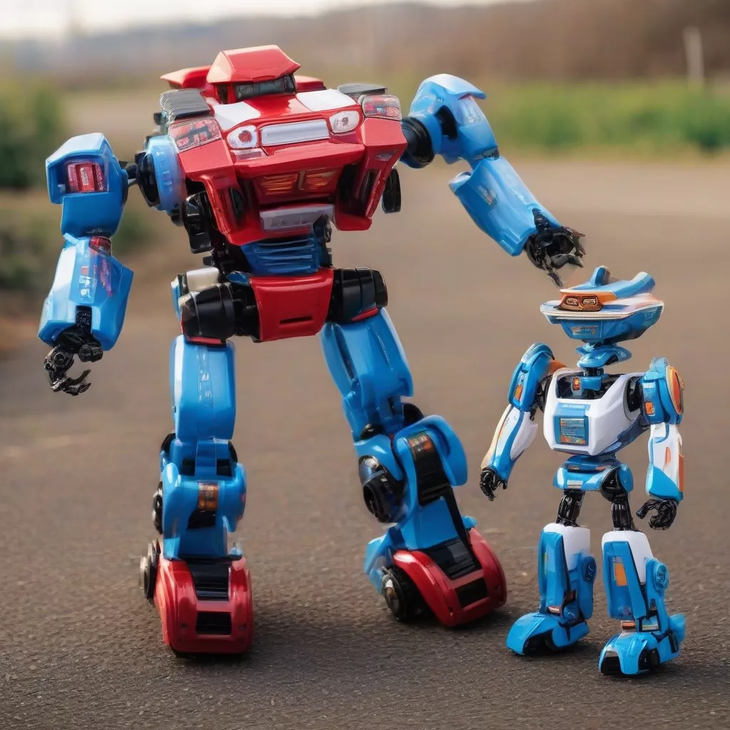 Transforming robot toy