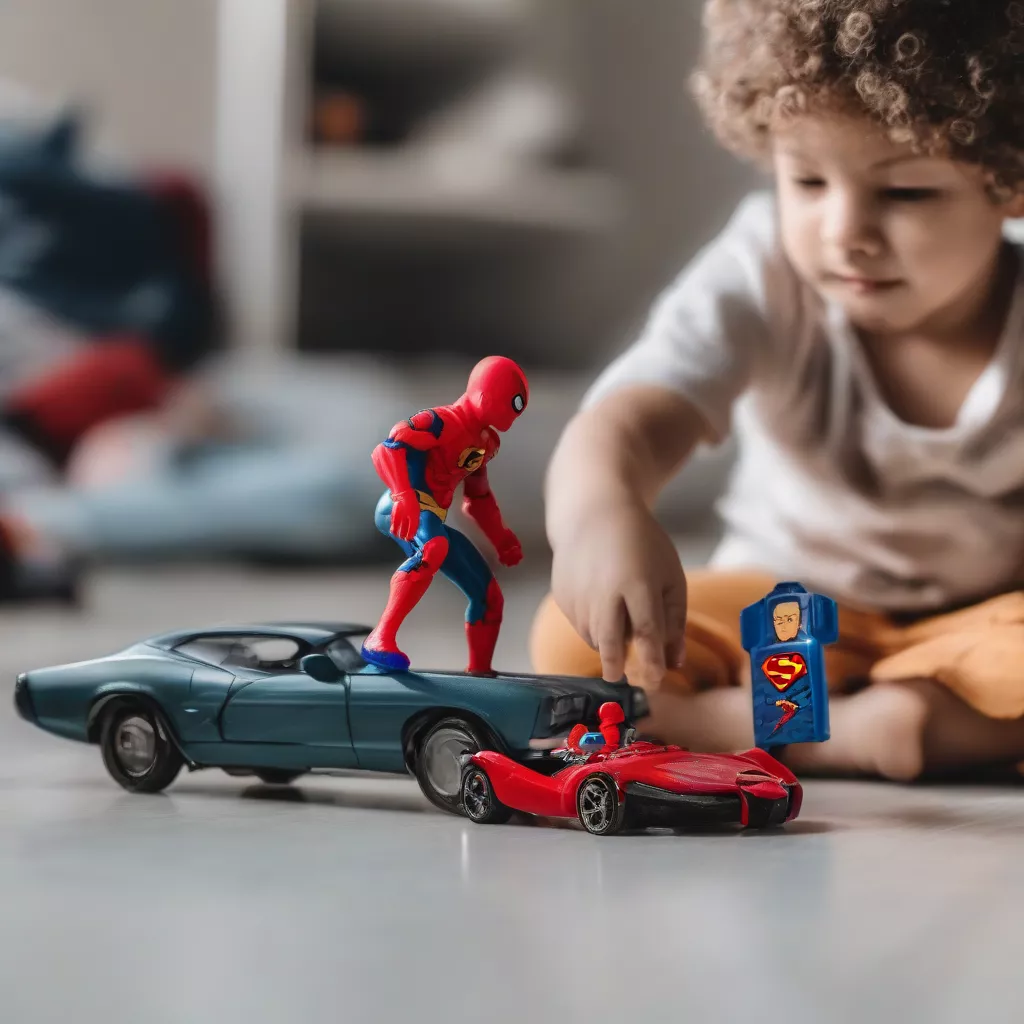 Siêu nhân và ô tô đồ chơi