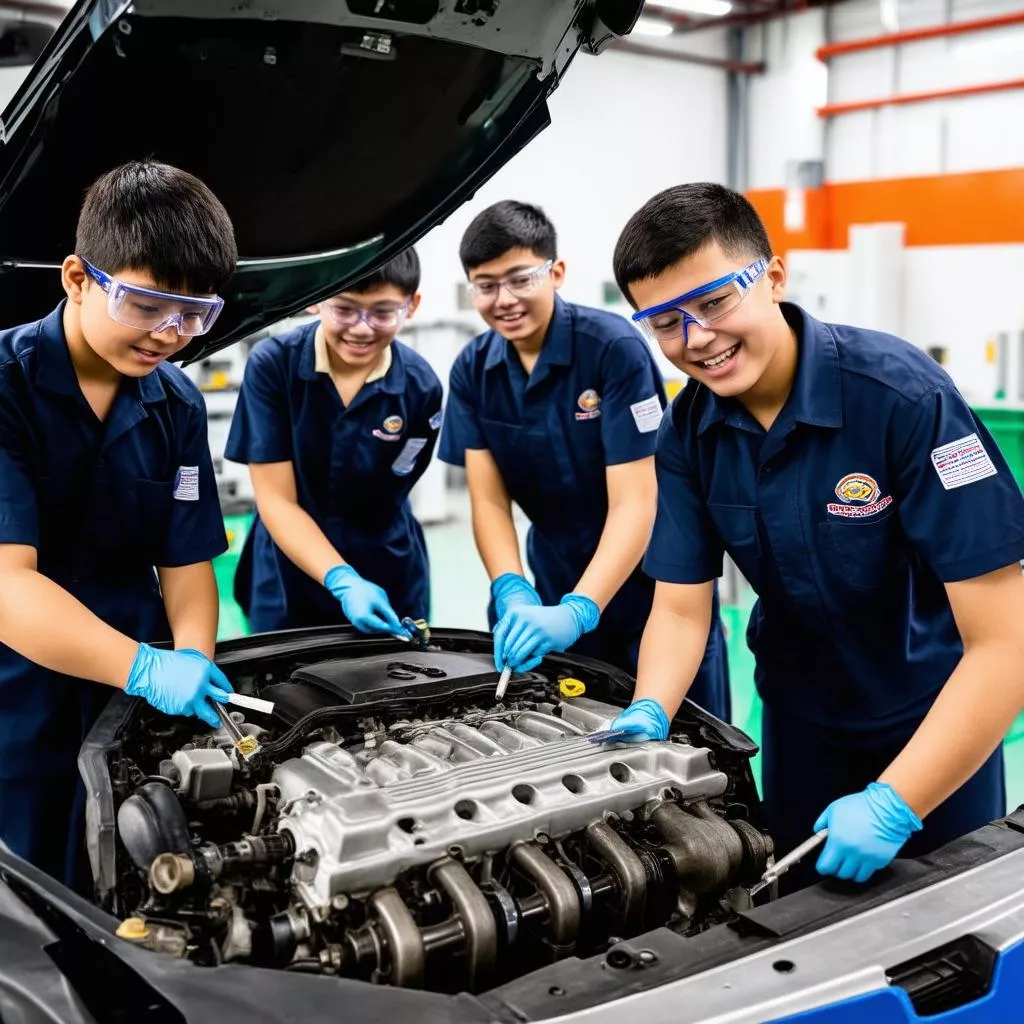 Sinh viên kỹ thuật ô tô