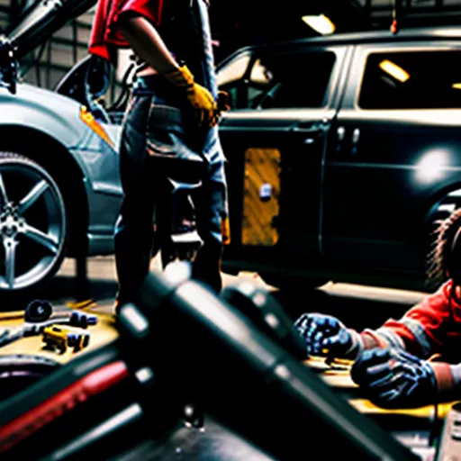 Sinh Viên Thực Hành Sửa Chữa Ô Tô