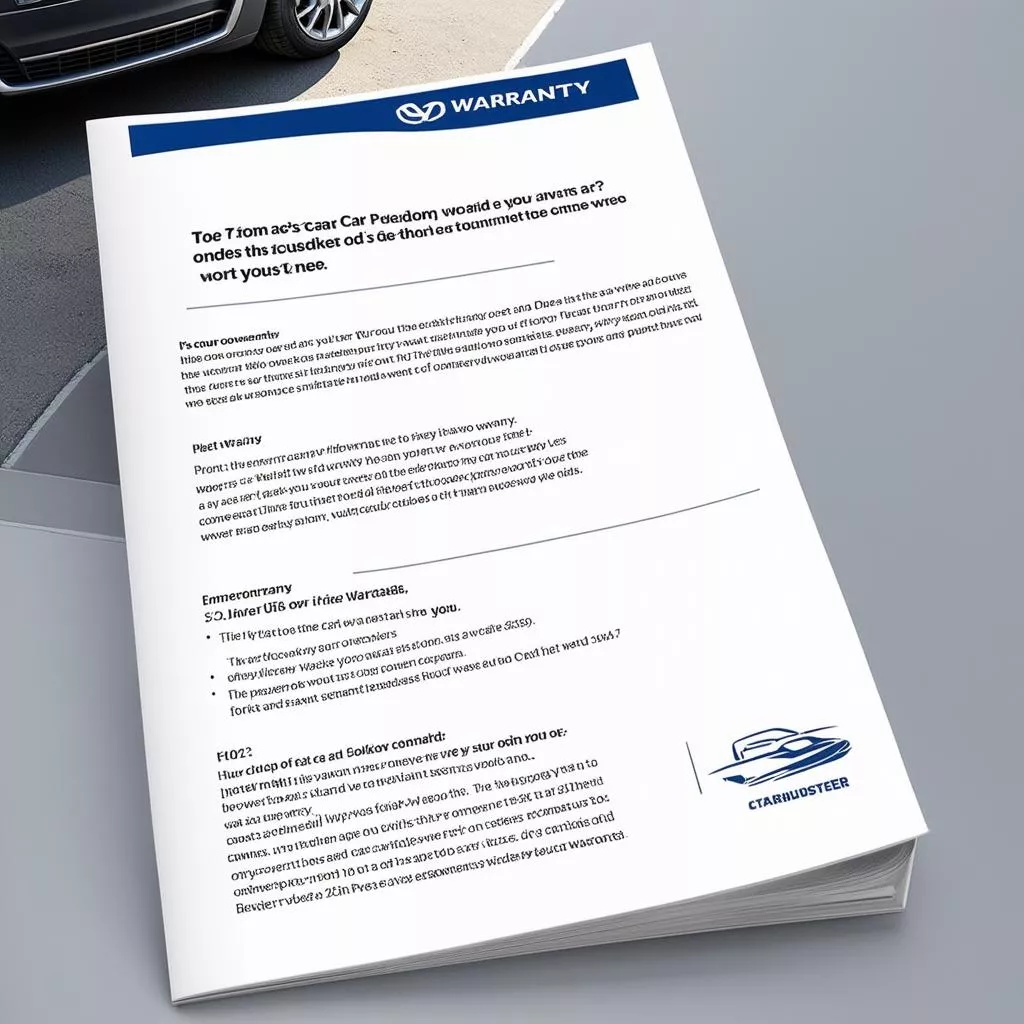 Sổ bảo hành ô tô