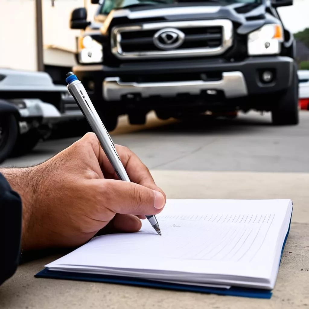 卡车管理记录本