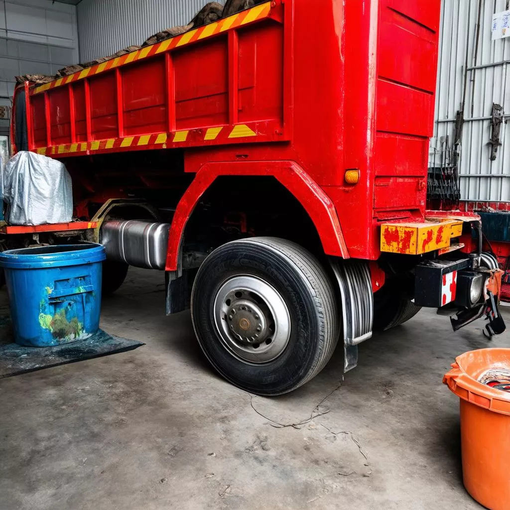 하노이 트럭: 휠 도색으로 트럭에 새로운 활력을