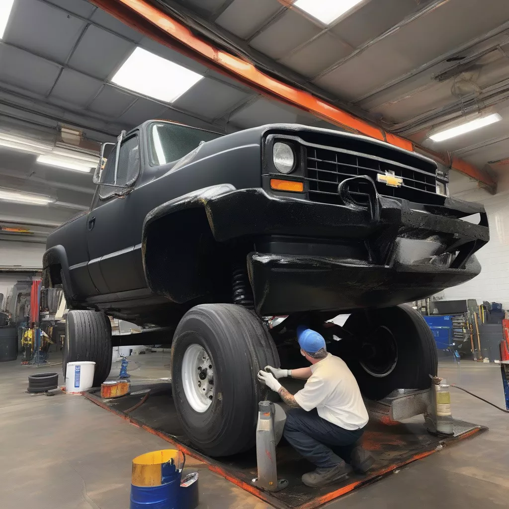 Truck Undercarriage Anti-Rust Coating