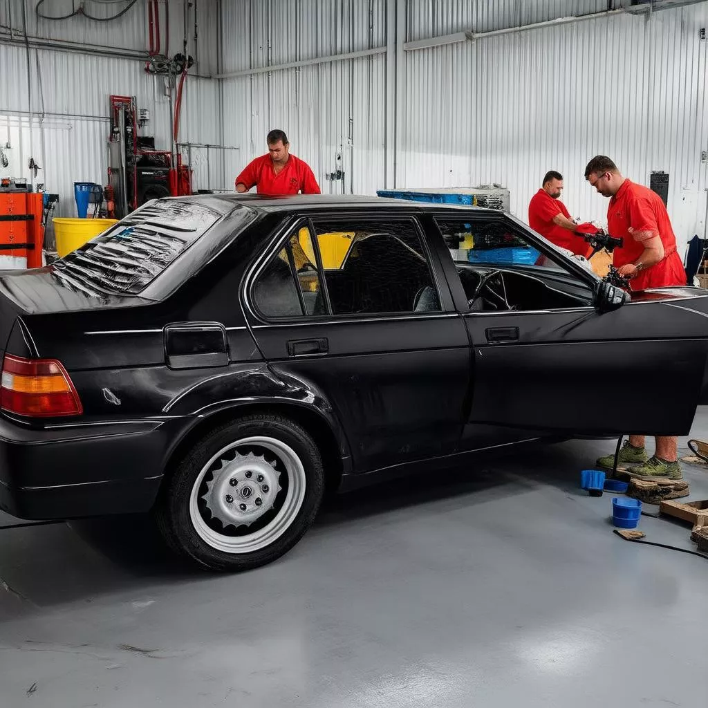 Giá sơn tút xe ô tô: Bao nhiêu tiền? Ở đâu uy tín tại Hà Nội?