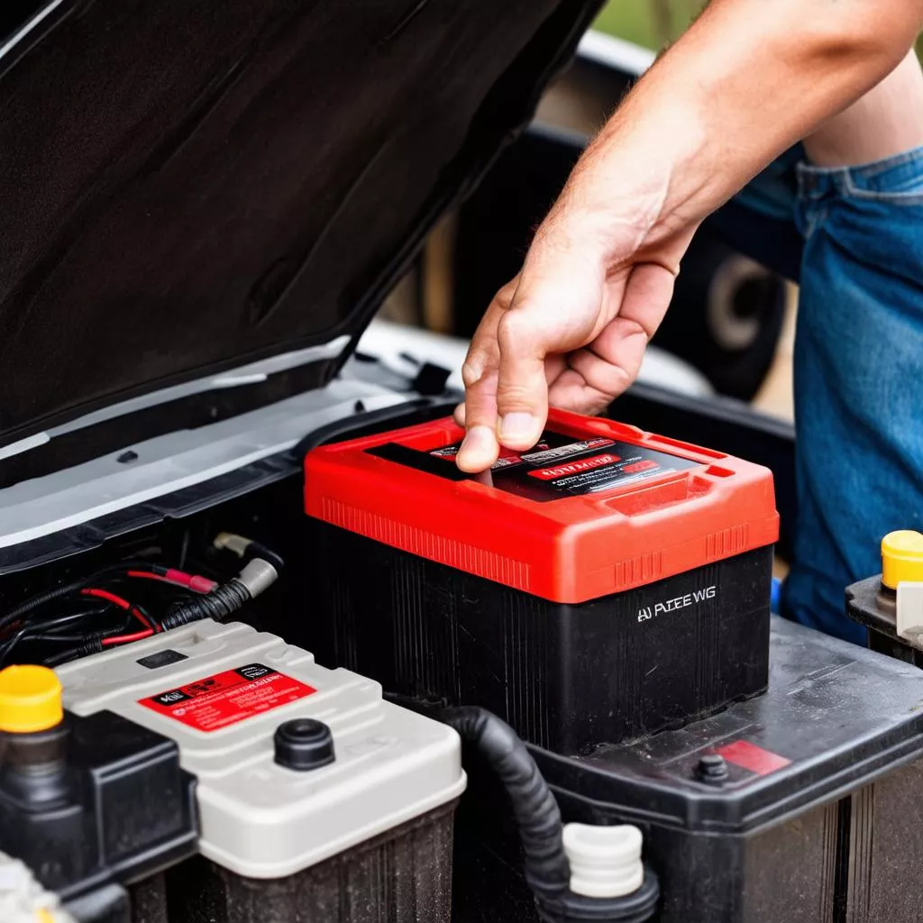 Using a portable car jump starter safely