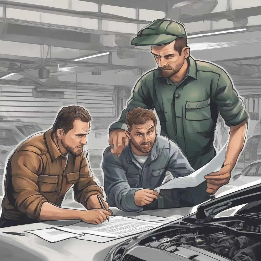 Kiểm tra kỹ hợp đồng sửa chữa ô tô