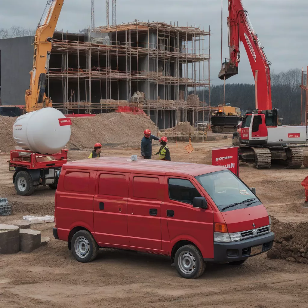 Suzuki tải van đỏ công trình