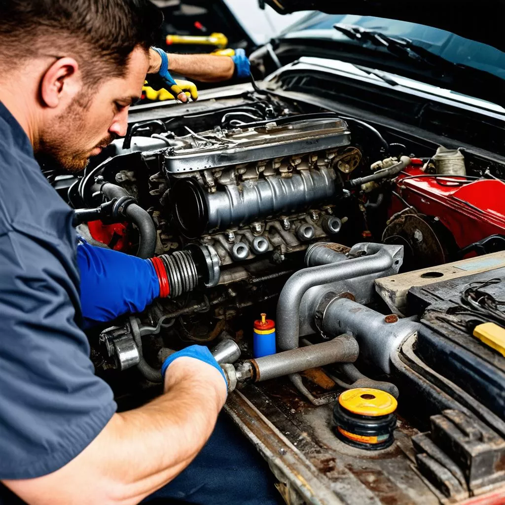 Sửa chữa động cơ xe tải