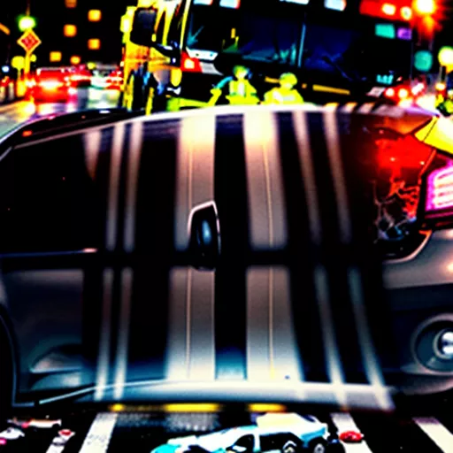 Traffic accident scene