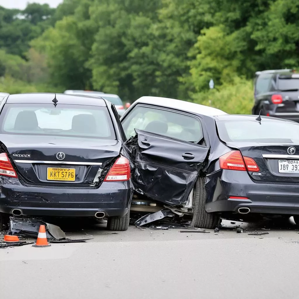 Tai nạn giao thông do ô tô đuổi nhau