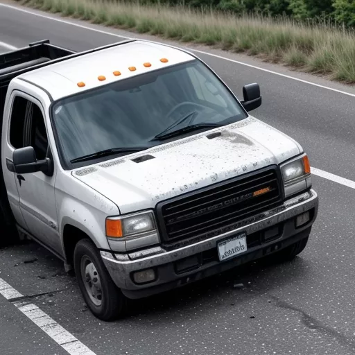 Hình ảnh tai nạn xe tải và xe con