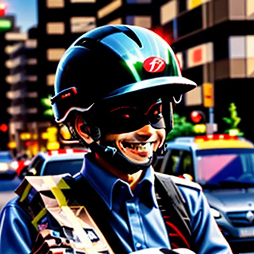 Ahamove Driver Delivering Package