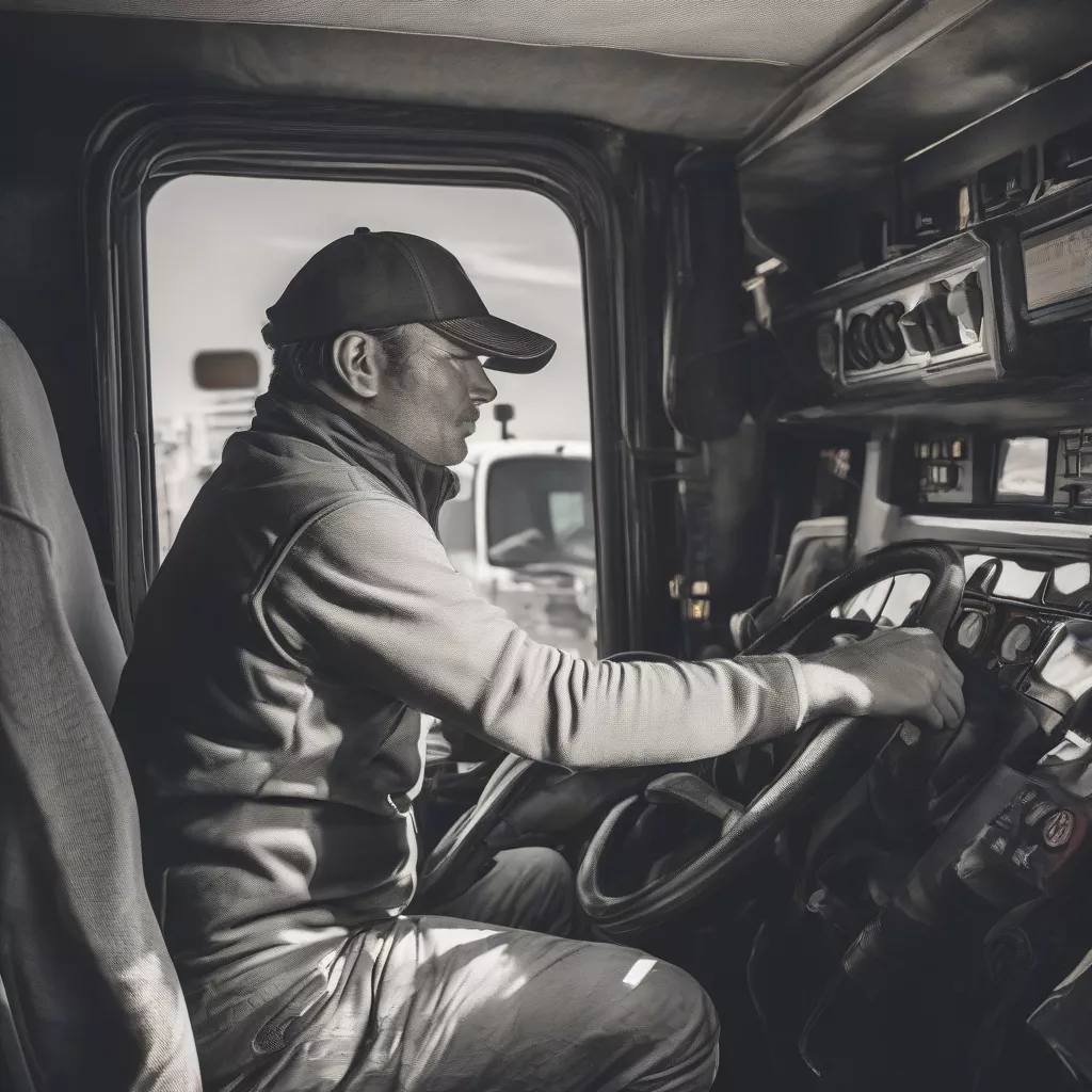 Tài xế bật chế độ sưởi trên xe tải