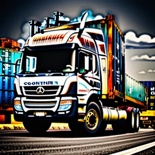 Container truck driver