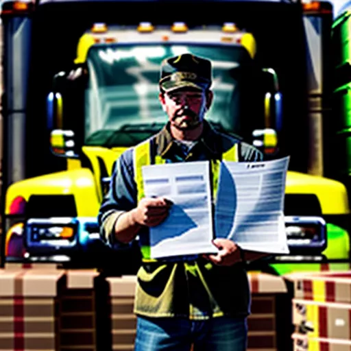 Driver waiting for loading