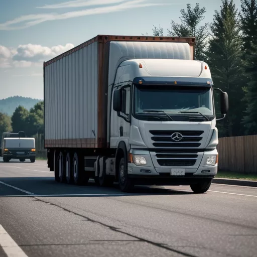 Tài xế đang cho hàng hóa lên xe tải