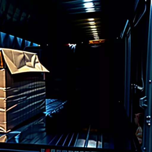 Motorista a verificar mercadorias