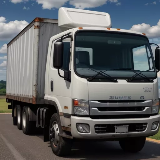 Driver inspecting a truck