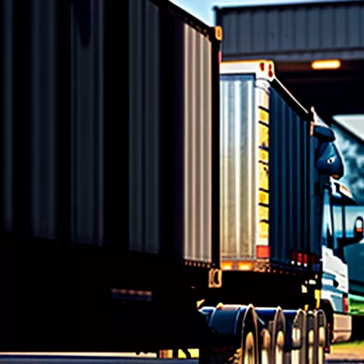 Driver inspecting a 990kg truck