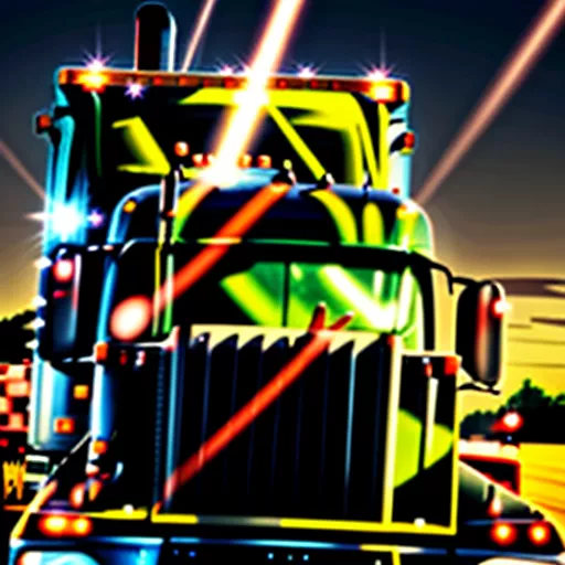 Truck driver driving a truck