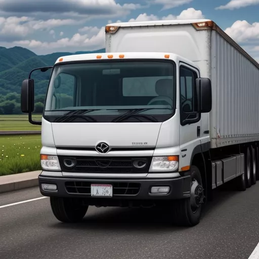Truck Driver Driving a Hino Truck