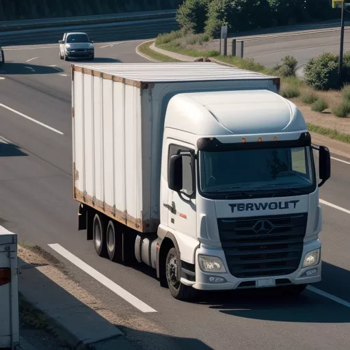 Tài xế đang vận chuyển hàng hóa