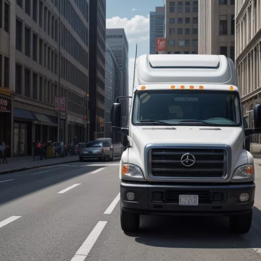 Autista che trasporta merci