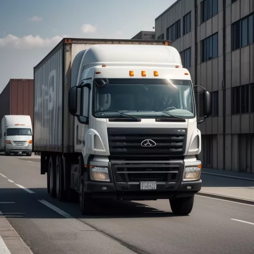 Driver transporting goods