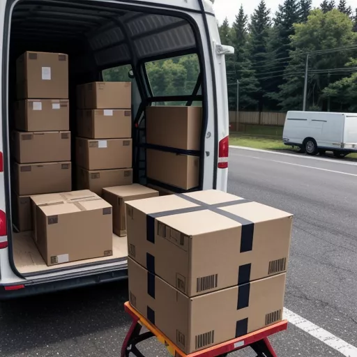 Tài Xế Đang Vận Chuyển Hàng Hóa