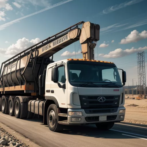 Tài xế đang vận hành ô tô cẩu