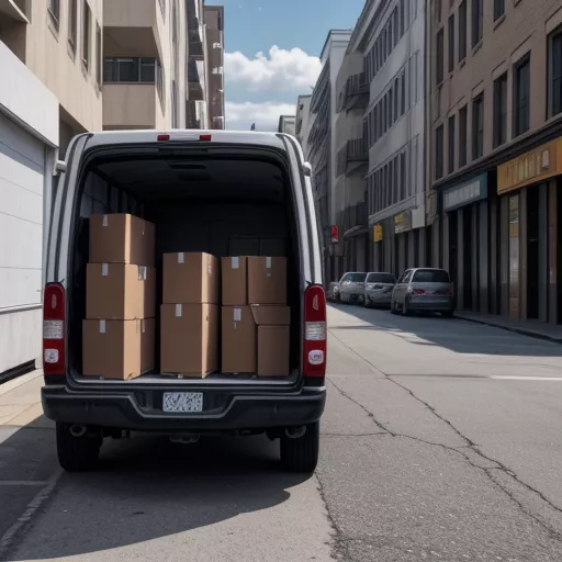 Driver loading goods onto a 500kg truck