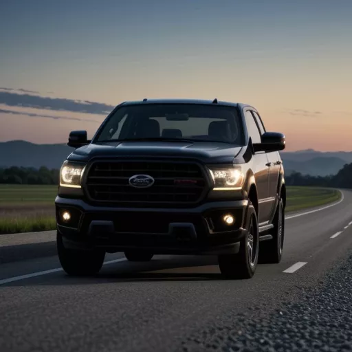 Tài xế lái xe bán tải