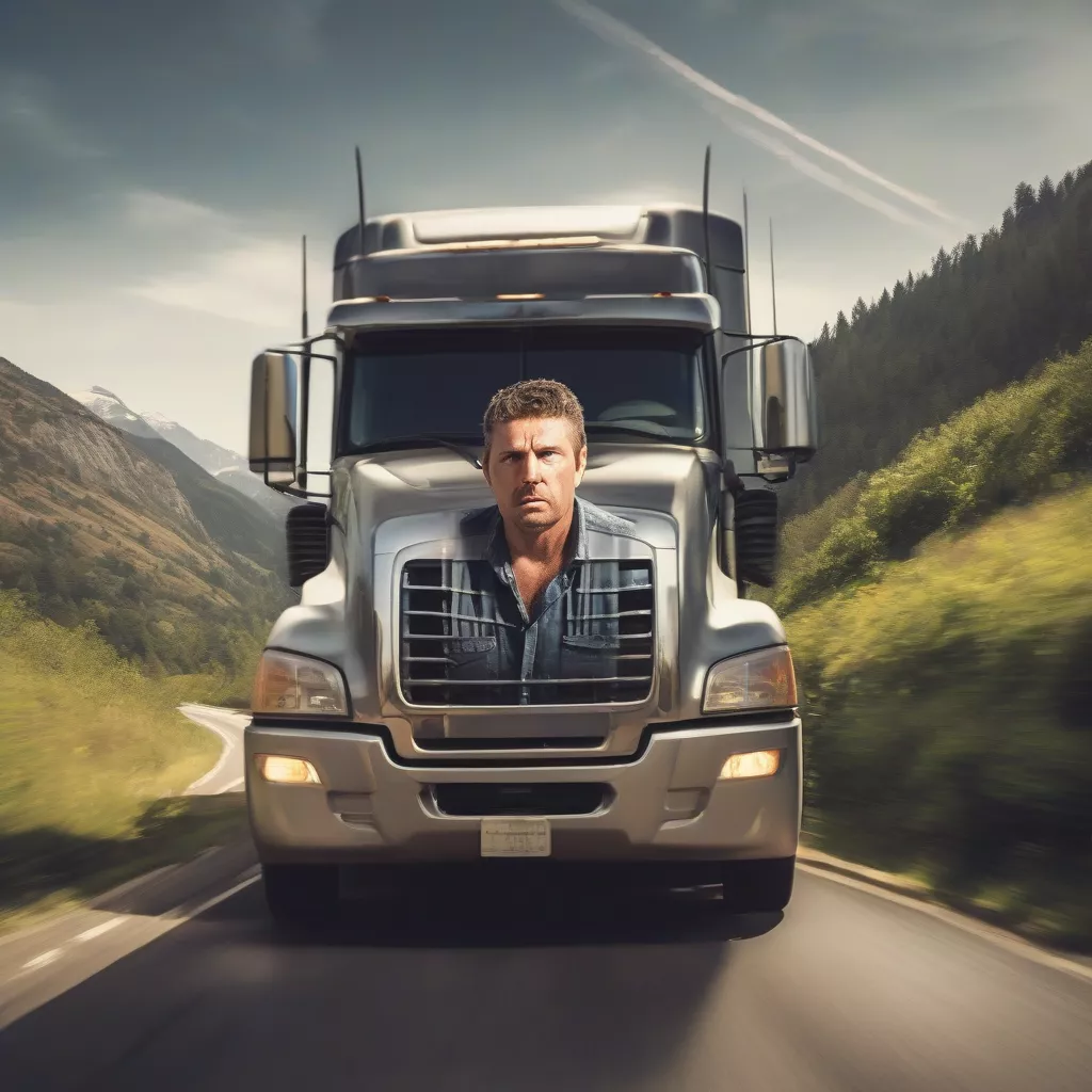 Tài xế lái xe tải