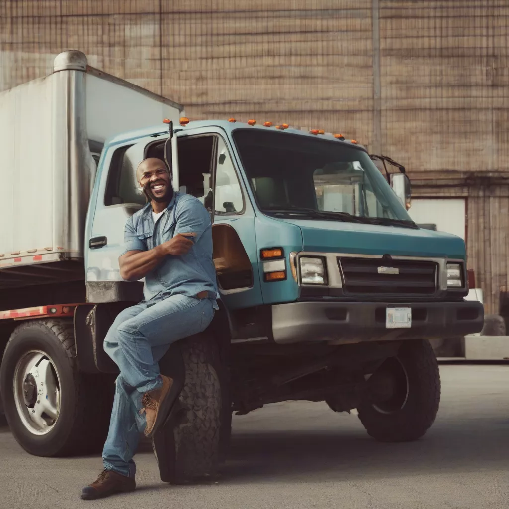 Tài xế lái xe tải