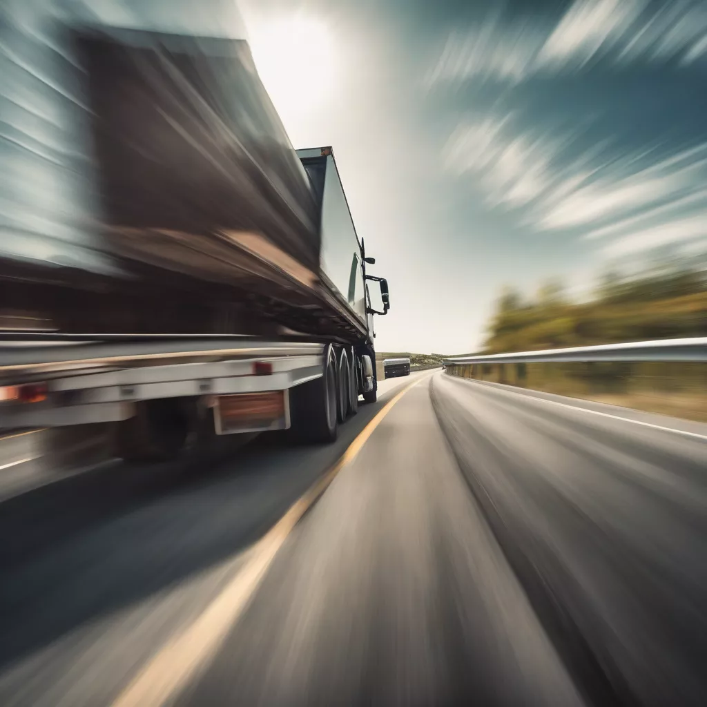 Truck driver driving a truck