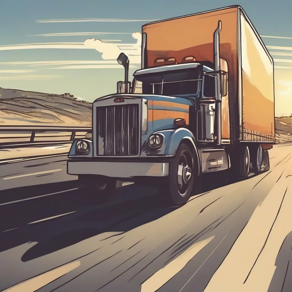 LKW-Fahrer am Steuer