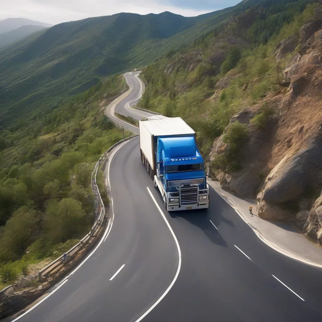 Truck Driver on the Road