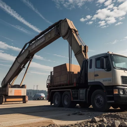 50-ton crane lifting a load
