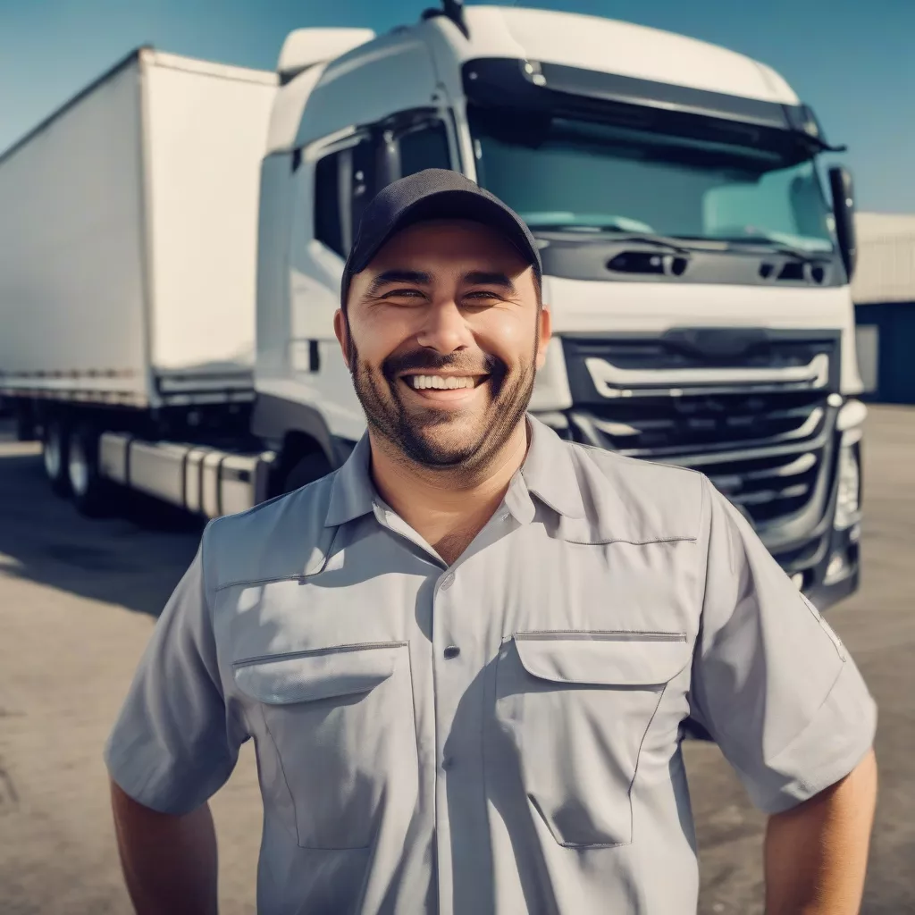 Tài xế nhận xe tải mới