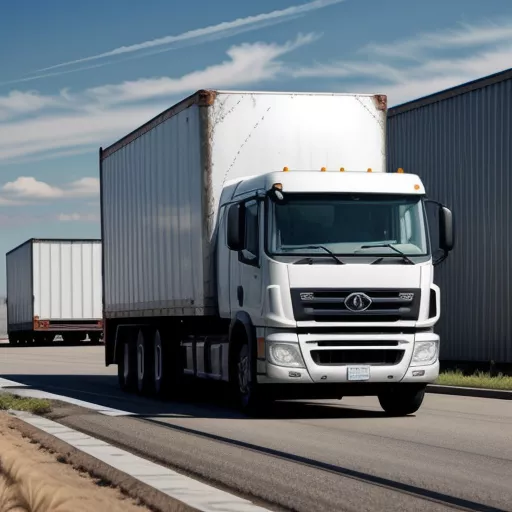 Tài xế xe tải đang vận chuyển hàng hóa