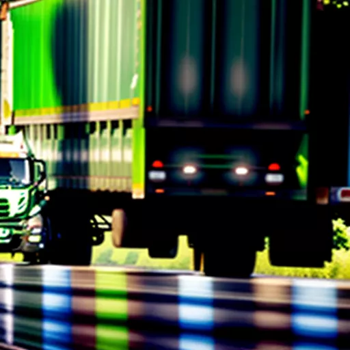 Truck Driving on a Highway