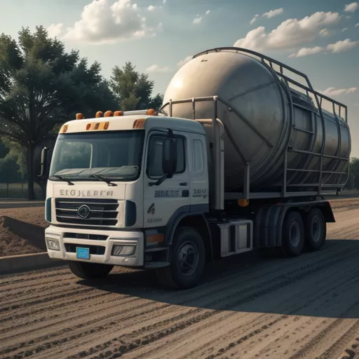 Concrete Mixer Truck Driver at Work