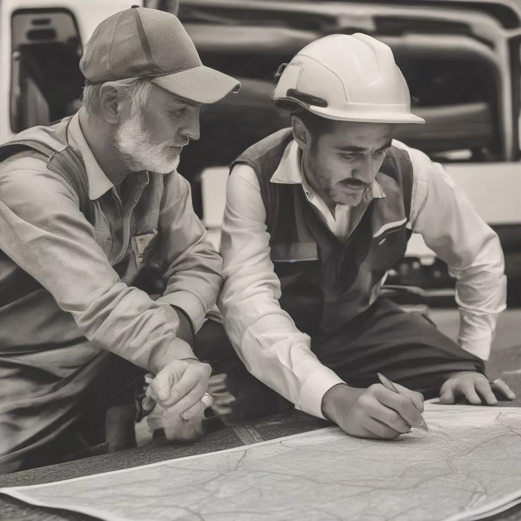 Chauffeur et accompagnateur de poids lourd