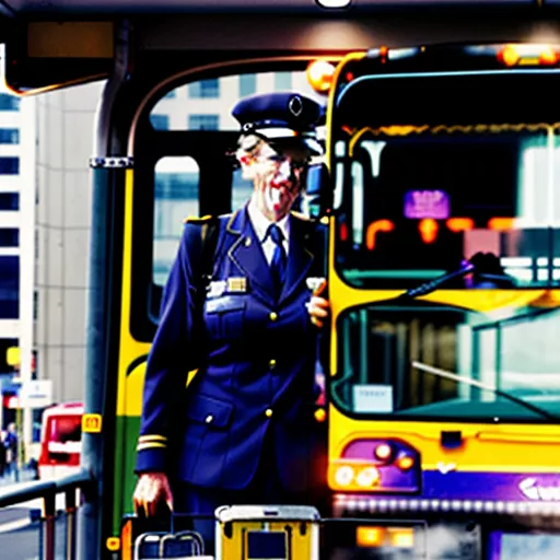 Sopir bus pariwisata profesional