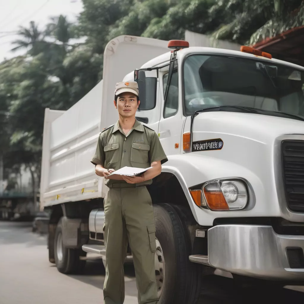 Hình ảnh tài xế xe tải