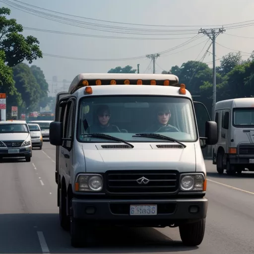 Tài Xế Xe Tải Chiến Thắng Đang Vận Chuyển Hàng Hóa Qua Cầu Chương Dương Hà Nội