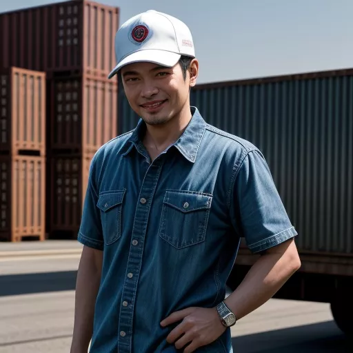 पेशेवर ट्रक ड्राइवर