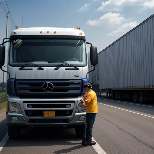 Doe Company truck driver transporting goods